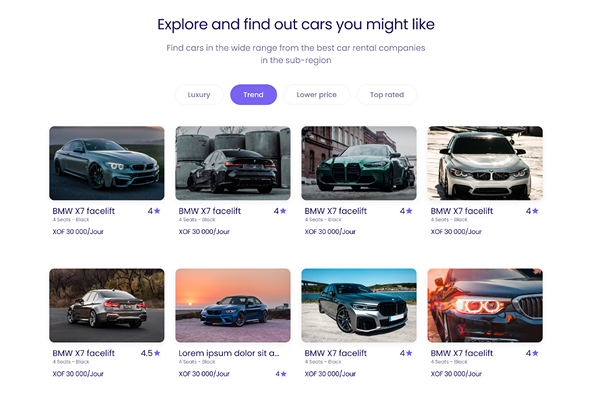 Draavis Car rental platform