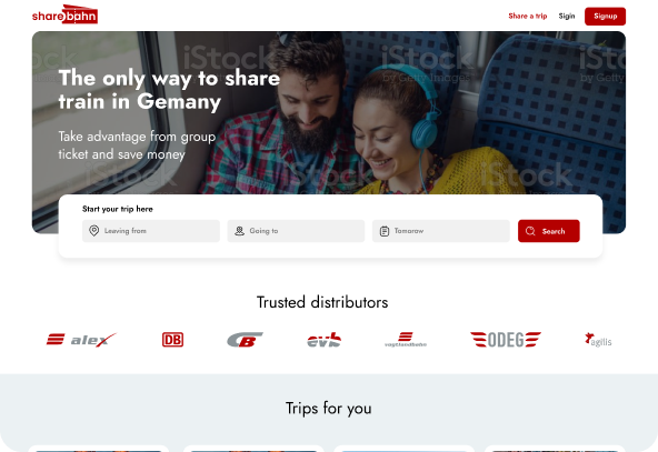 The only way to share train in Germany